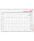 Wandkalender 12-10, Langzeit-Jahres&uuml;bersicht, 1 Jahr / 1 Seite, 30x20cm (A4 quer), 2025-2029