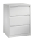 H&auml;ngeregistraturschrank 12923312S10001 C 2000 Acurado, lichtgrau, 3 Schubladen, 2-bahnig