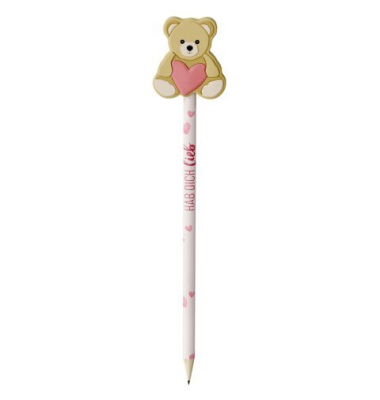 Bleistift Liebe W&uuml;nsche, 4 x 6 St&uuml;ck, sortiert F&Uuml;R DICH 183220