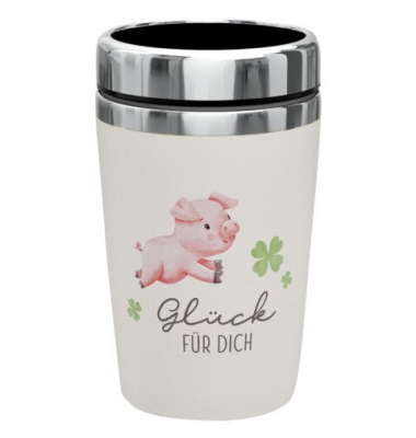 Thermobecher Liebe W&uuml;nsche, 240 ml, 3 x 3 St&uuml;ck, sortiert F&Uuml;R DICH 388220