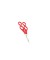 Kinderschere Mutter-Kind, Metall, 13cm, rot