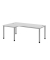 Schreibtisch H-Serie, manuell h&ouml;henverstellbar, 68-76cm (H), 200x120cm (BxT), L-Form, grau / silber