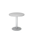 Besprechungstisch STF, 74,5cm (H), 80x80cm (BxT), rund, grau / silber