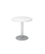 Besprechungstisch STF, 74,5cm (H), 80x80cm (BxT), rund, wei&szlig; / silber