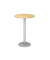 Stehtisch VSTH 111,6cm (H), &Oslash; 80cm (BxT), rund, ahorn / silber