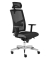 B&uuml;rodrehstuhl Premium 2, schwarz / silber, mit Armlehnen, bis 150kg, mit Kopfst&uuml;tze