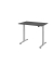Sitz-Steh-Schreibtisch XMST, elektrisch h&ouml;henverstellbar, 71-120cm (H), 120x80cm (BxT), rechteckig, graphit / silber
