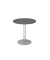 Besprechungstisch STF, 74,5cm (H), 80x80cm (BxT), rund, graphit / silber