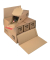 Flaschenkartonumverpackung CP181.006 braun, f&uuml;r 3 dicke oder 6 schmale Flaschenkartons (z. B. CP181101), innen 375x365x250mm, Kr