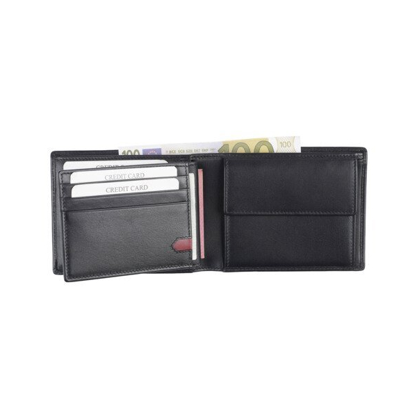 HJP Geldbörse Golf, 10 x 12 x 2,5 cm, RFID, Leder, schwarz HJP 61702.01 4039584617027 HJP