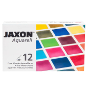 Aquarellfarbkasten, 89912, Aquarellfarbe, 12 Farben, farbig sortiert