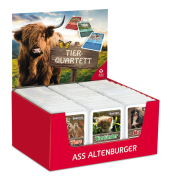Kartenspiel 22572090 Quartett Tiere verschiedene Motive Kunststoffetui