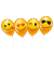 Luftballon Smiley 6ST gelb