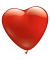 Luftballon 6ST Herzen rot