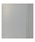 Kunststoffregister 24740, 1 bis 100, A4, 120&micro;m, graue Taben, 100-teilig