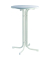 Stehtisch Roma 110cm (H), 114x75cm (BxT), rund, wei&szlig; / wei&szlig;