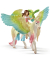 Spielzeugfigur Surah mit Glitzer-Pegasus