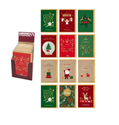 Weihnachtskarte Oh du sch&ouml;ne Weihnachtszeit, 48er, sortiert KOMMA&sup3; 72122740