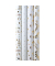 Geschenkpapier 33572-808135, sortiert (4 Motive) Liebesbeweise, 70cm x 1,5m, wei&szlig;/gold