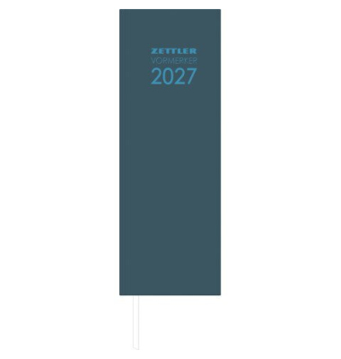 Pultkalender 2027, 10,5 x 29,5 cm, 2T1S, anthrazit ZETTLER 146300