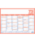 Tafelkalender 660148, 6 Monate / 1 Seite, 29x21cm (BxH) (A4 quer), 2026