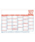 Tafelkalender 660148, 6 Monate / 1 Seite, 29x21cm (BxH) (A4 quer), 2026