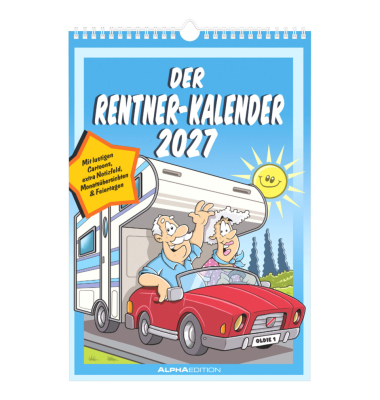 Bildkalender 103489, Der Rentner, 1 Monat / 1 Seite, 23,7x34cm (23,7x34cm), 2027