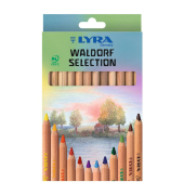 Buntstifte-Set Super Ferby Waldorf Selection, L3711121, 12-farbig sortiert, dreikant, Etui