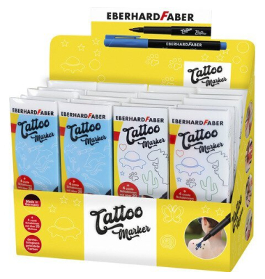 Tattoomarker, sortiert im Display EBERHARD FABER 560139