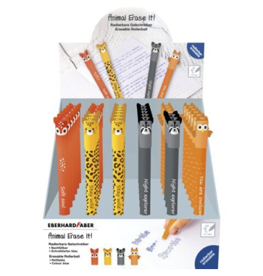 Gelschreiber Animal Erase It!, 0,7 mm, sortiert EBERHARD FABER 560174