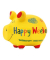 Spardose Schwein (klein) 101878 , "Happy Weekend"
