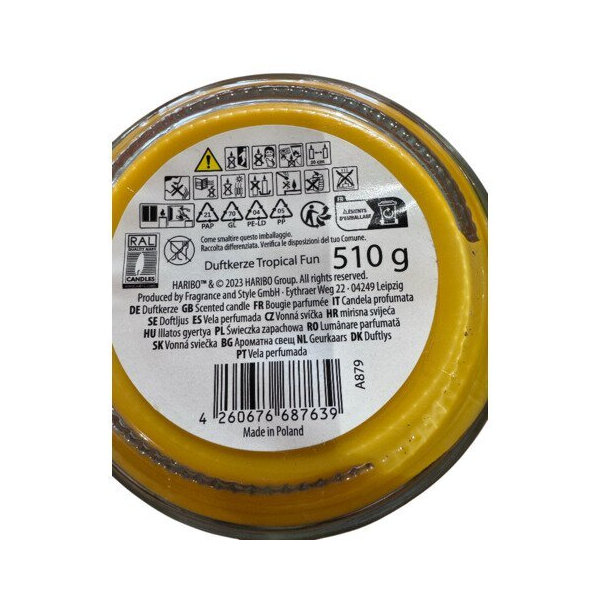 160 Stück Haribo Duftkerze A879 Haribo orange  4260676687639 Haribo