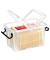 Aufbewahrungsbox Ablagebox HW680 2006800111, 1,7 Liter, mit Deckel, au&szlig;en 20,5x13,6x11,6cm, Kunststoff transparent