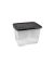 Aufbewahrungsbox Curve 2002050110, 24 Liter, mit Deckel, au&szlig;en 400x300x280mm, Polypropylen (PP) transparent/schwarz