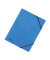 Eckspannmappe Rainbow 44201, Din A4 blau Karton 390g, f&uuml;r ca. 250 Blatt  (80 g/m&sup2;)