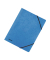 Eckspannmappe Rainbow 44201, A4 blau Karton 390g, f&uuml;r ca. 250 Blatt  (80 g/m&sup2;)