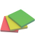 Haftnotizen KF01224, 38x51mm, 3-farbig sortiert (neonpink/neongr&uuml;n/neonorange), rechteckig