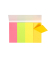 Haftmarker KF01226, 20x50mm, 4-farbig sortiert, ohne, rechteckig