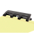 4-fach-Locher KF01238, schwarz, bis 1,6mm 25 Blatt, mit Anschlagschiene
