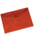 Dokumententasche - KF03594, A4 quer, transparent rot, Polypropylen (PP), Druckknopfverschluss