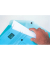 Dokumententasche - KF03596, A4 quer, transparent blau, Polypropylen (PP), Druckknopfverschluss