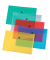 Dokumententasche - KF03597, Din A4 quer, transparent gr&uuml;n, Polypropylen (PP), Druckknopf