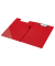 Klemmbrettmappe KF01302, A4, rot, Karton mit PVC-&Uuml;berzug