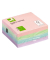 Haftnotizen KF01347, 76x76mm, 4-farbig sortiert (pastellflieder/pastellblau/pastellgr&uuml;n/pastellpink), quadratisch