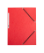 Eckspannmappe KF02165, A4 rot Karton 375g, f&uuml;r ca. 200 Blatt, mit 3 Einschlagklappen