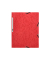 Eckspannmappe KF02165, A4 rot Karton 375g, f&uuml;r ca. 200 Blatt  (80 g/m&sup2;), mit 3 Einschlagklappen