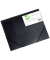 Eckspannmappe KF02314, A4 schwarz-transparent Kunststoff, f&uuml;r ca. 200 Blatt  (80 g/m&sup2;), mit 3 Einschlagklappen