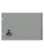 Kunststoffregister KF11443, A bis Z, A5 quer, 120&micro;m, graue Taben, 20-teilig