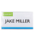Namensschild soft mit Magnet , 75 x 40 mm, PVC, transparent Q-CONNECT KF14137