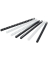 Plastikbinder&uuml;cken KF24022, US-Teilung, 21 Ringe auf A4, schwarz, 12mm